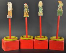 SET OF X4 VICTORIAN WOODEN THROWING HOOPS