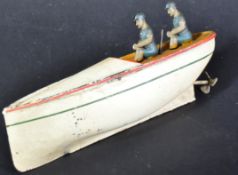 EARLY 20TH CENTURY CLOCKWORK MODEL BOAT