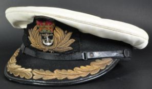 BRITISH ROYAL NAVY OFFICER'S UNIFORM PEAKED CAP