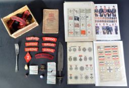 WWII SECOND WORLD WAR RELATED ITEMS - PATCHES & DAGGERS