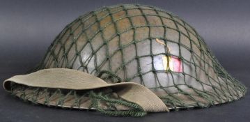 WWII INTEREST - STEEL BRODIE HELMET CAMOUFLAGE