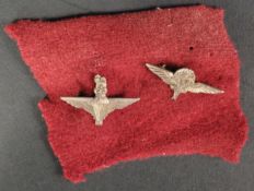 WWII SECOND WORLD WAR - PARACHUTE REGIMENT PIN BADGES