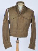 POST-WWII SECOND WORLD WAR 1949 PATTERN ROYAL ARTILLERY BLOUSE