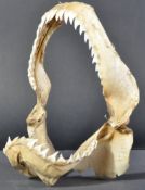 WWII INTEREST - SHARK'S JAW WITH INSCRIPTION BATTLE OF GUAM 1944