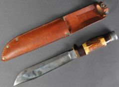WWII SECOND WORLD WAR ERA LARGE BOWIE TYPE KNIFE