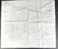WWII INTEREST - ORIGINAL NORTH AFRICA SILK ESCAPE MAP
