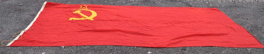 WWII SECOND WORLD WAR - ORIGINAL LARGE SOVIET FLAG