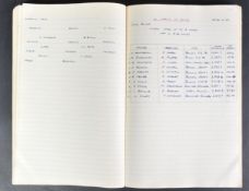 1950S FORMULA ONE / F1 HANDWRITTEN LOG OF RACES & WINNERS