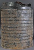 WWII SECOND WORLD WAR PERIOD LARGE CIRCULAR PETROL CAN