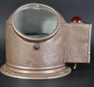 WWII MID-20TH CENTURY SHIP'S COMPASS AND BINNACLE