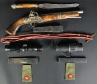 COLLECTION OF ASSORTED MILITARY RELATED ITEMS