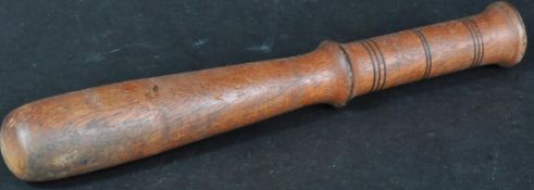 WWI FIRST WORLD WAR 1913 DATED WOODEN TRUNCHEON