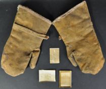 WWI FIRST WORLD WAR RFC INTEREST FLYING GLOVES & PHOTOS