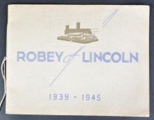 SCARCE ROBEY OF LINCOLN 1939-45 BROCHURE OF ARMAMENTS