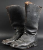 WWII SECOND WORLD WAR BELIEVED GERMAN LUFTWAFFE LEATHER BOOTS