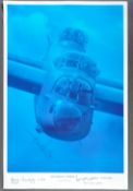 REMEMBERING THE LANCASTER BOMBER - INCOMING THREAT SIGNED ART PRINT