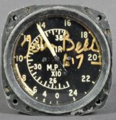 REMEMBERING THE LANCASTER BOMBER - ORIGINAL COCKPIT AIR SPEED GAUGE