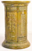 LARGE WEDGWOOD GREEN MAJOLICA PLANT STAND