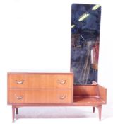 MID CENTURY TEAK WOOD DRESSING TABLE CHEST BY MEREDEW