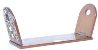 19TH CENTURY VICTORIAN OAK AND BRASS BOOK SLIDE