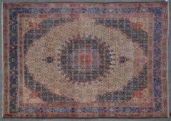 20TH CENTURY PERSIAN ISLAMIC HAND MADE MOUD RUG
