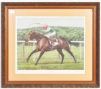 LIMITED EDITION 1986 S J WINGATE HORSE RACING JOCKEY PRINT