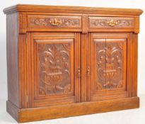 EDWARDIAN SOLID WALNUT DRESSER BASE SIDEBOARD