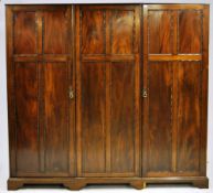 EARLY 20TH CENTURY MAHOGANY TRIP WARDROBE