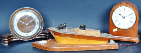 1930S ART DECO MAHOGANY YACHT TABLE LAMP