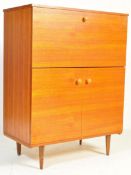 RETRO VINTAGE MID 20TH CENTURY TEAK AND MAPLE COCKTAIL CABINET