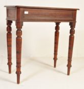 19TH CENTURY VICTORIAN MAHOGANY HALL TABLE SIDE TABLE