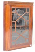 19TH CENTURY MAHOGANY GEORGE III CORNER CABINET