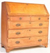 19TH CENTURY GEORGE III OAK BUREAU OFFICE DESK