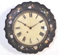 19TH CENTURY OEIL DE BOEUF WALL CLOCK