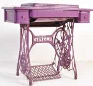 VICTORIAN PAINTED UPCYCLED WROUGHT IRON SINGER BASE