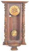 19TH CENTURY VICTORIAN VIENNA REGULATOR WALL CLOCK