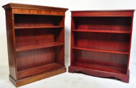 PAIR OF MAHOGANY REGENCY REVIVAL MAHOGANY BOOKCASES