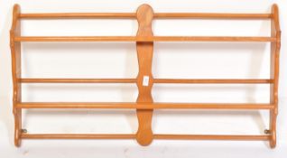 ERCOL GOLDEN DAWN MODEL 268 BEECH & ELM PLATE RACK