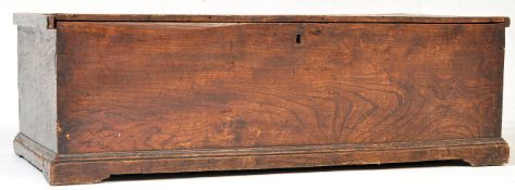 19TH CENTURY VICTORIAN ELM BLANKET BOX