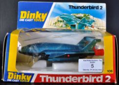 ORIGINAL VINTAGE DINKY TOYS DIECAST THUNDERBIRD 2 MODEL