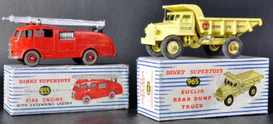TWO VINTAGE DINKY SUPERTOYS DIECAST MODEL TRUCKS