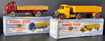 TWO VINTAGE DINKY TOYS BOXED DIECAST MODEL TRUCKS