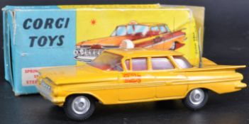ORIGINAL VINTAGE CORGI TOYS DIECAST MODEL CHEVROLET TAXI CAB