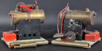 TWO ORIGINAL VINTAGE BOWMAN MODLES LIVE STEAM TRACTION ENGINES