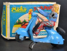 ORIGINAL VINTAGE MOKO POP-POP SERIES DIECAST MOTOR SCOOTER