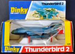 ORIGINAL VINTAGE DINKY TOYS DIECAST THUNDERBIRD 2 MODEL