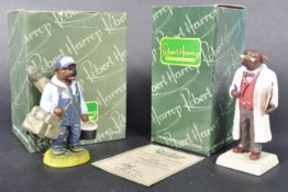 ROBERT HARROP - DOGGIE PEOPLE - TWO LIMITED EDITION FIGURES