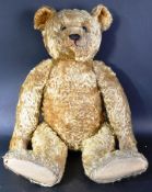 LARGE VINTAGE CIRCA 1930'S GERMAN STEIFF TEDDY BEAR