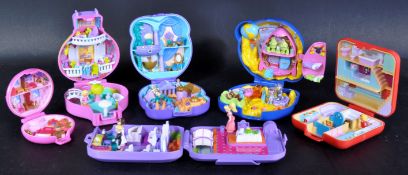 COLLECTION OF X6 VINTAGE BLUE BIRD POLLY POCKET PLAY SETS