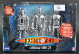 DOCTOR WHO - CHARACTER OPTIONS - AGE OF STEEL CYBERMAN FIGURE SET